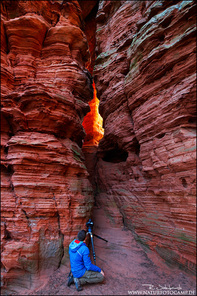 Pfälzer Antelope Canyon oder – das Glühen am Altschlossfelsen